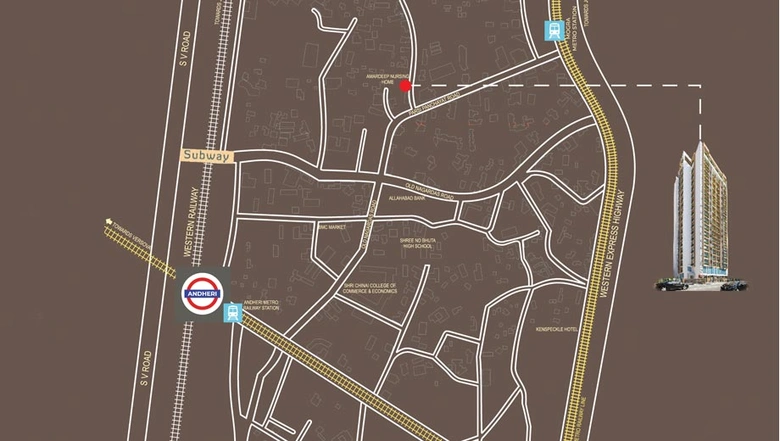 Location of Mangalam Divya Darpan in Andheri West, Mumbai - Image 78537