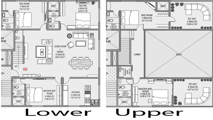 5 BHK Duplex in Aditya Galaxy in Shivaji Nagar, Pune - Image 616937