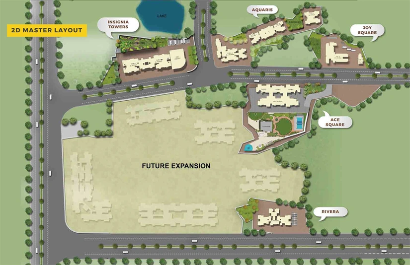 Master Plan of Squarefeet Metropolis Aquaris in Kasarvadavali, Thane - Image 78563