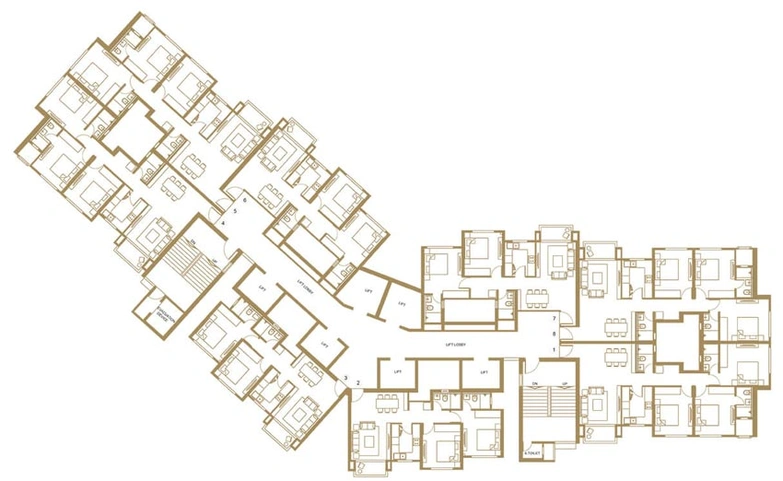 Floor Plan of Hiranandani Castalia in Kandivali West, Mumbai - Image 78548