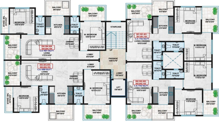 Floor Plan of Silver Paradise in Pimple Gurav, Pune - Image 78693