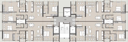 Floor Plan of Rudani The Orchid in Mulund West, Mumbai - Image 78686
