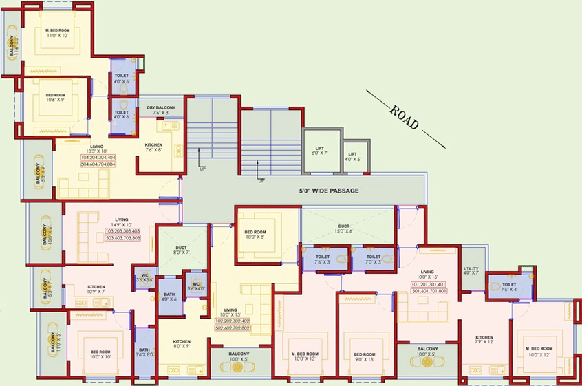 Floor Plan of SR Tirupati Nivas in Kothrud, Pune - Image 78718