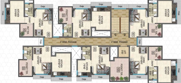 Floor Plan of FIA Meridian in Palghar, Palghar - Image 79733