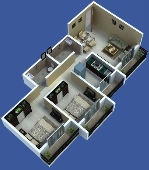 2 BHK Flat in Glenteck Glenone in Boisar East, Palghar - Image 621835
