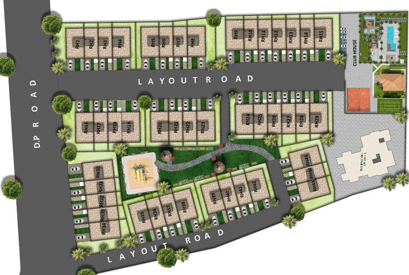Master Plan of Om Highness Homes in Tembhode, Palghar - Image 79691