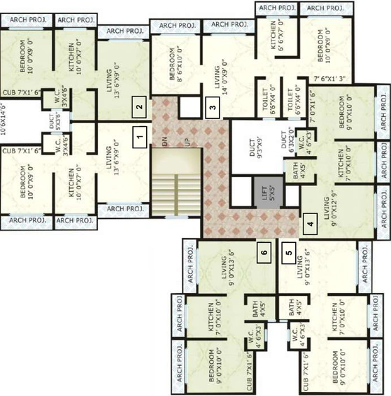 Floor Plan of Sadguru Aarambh in Saphale West, Palghar - Image 79683