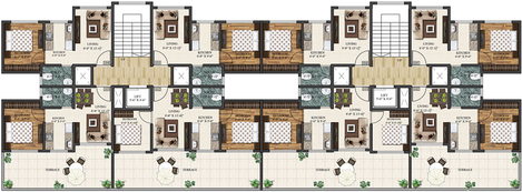 Floor Plan of FIA Tulip in Palghar, Palghar - Image 79718