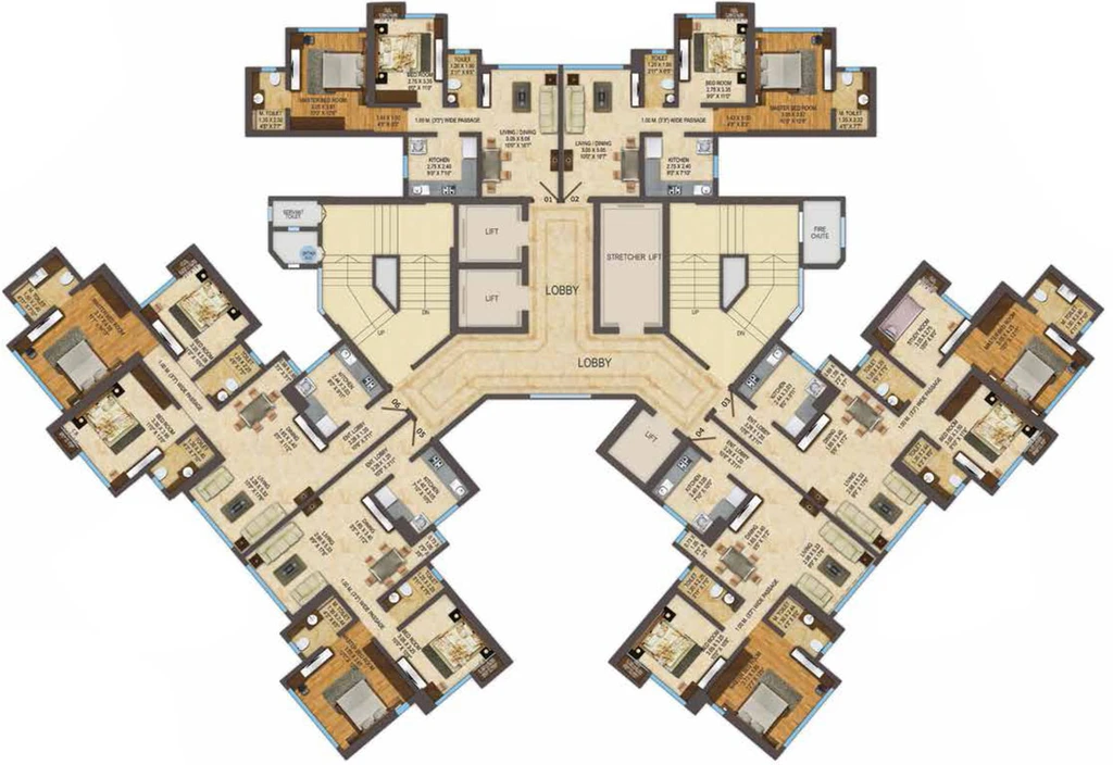 Floor Plan of Acme Oasis in Kandivali East, Mumbai - Image 79154