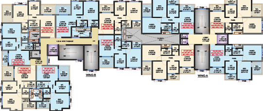 Floor Plan of Siddhivinayak Orchid Enclave in Taloja, Navi Mumbai - Image 92792