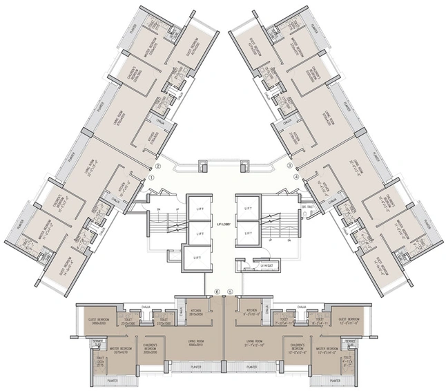Floor Plan of Oberoi Exquisite in Goregaon East, Mumbai - Image 80647