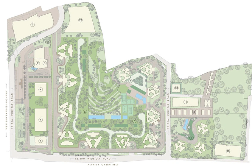 Master Plan of Oberoi Exquisite in Goregaon East, Mumbai - Image 80648