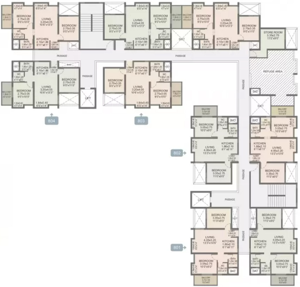Floor Plan of Rohan Anand in Somatane Phata, Pune - Image 20332