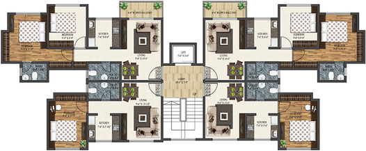 Floor Plan of Fia Regency in Palghar, Palghar - Image 79663