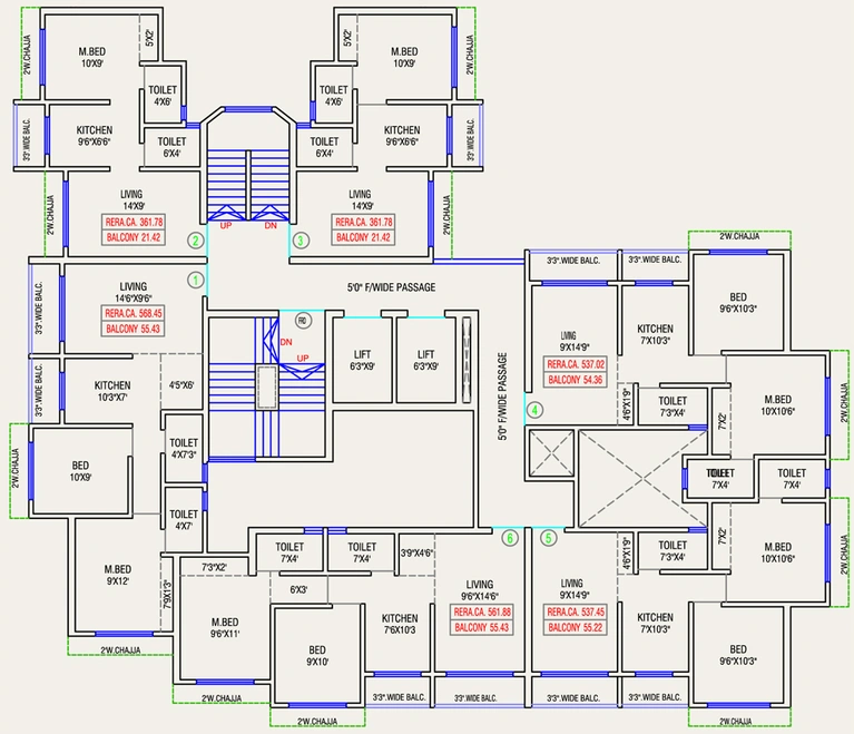 Floor Plan of AV Pride in Nalasopara West, Palghar - Image 80696