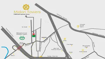 Location of Saikrushna Midori Towers - Image 78906