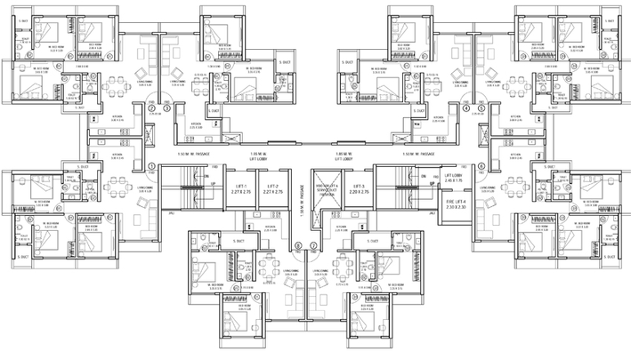 Floor Plan of Bhoomi Lakescape in Thane West, Thane - Image 108792