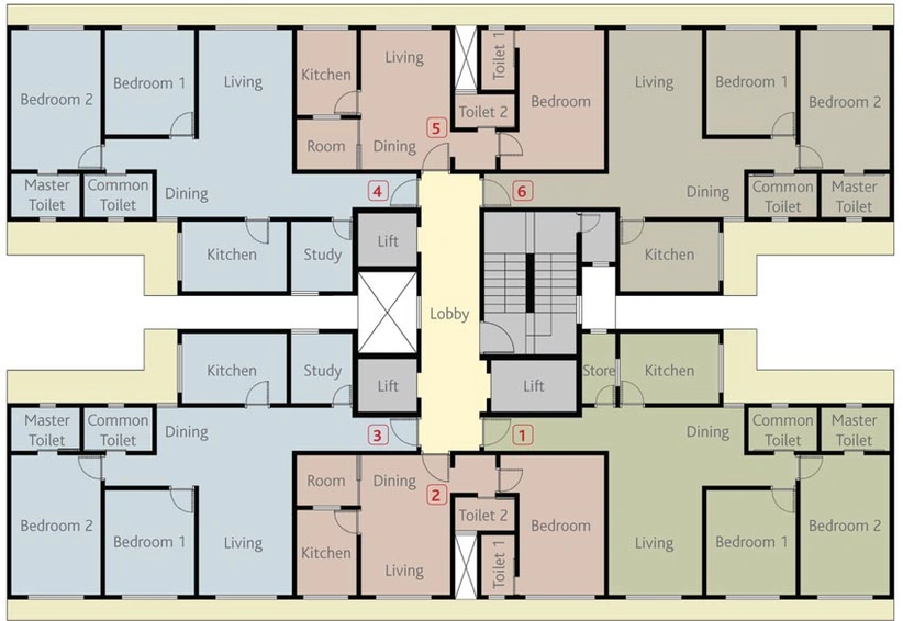 Floor Plan of Bhaichand Jainam Elysium in Bhandup West, Mumbai - Image 79054