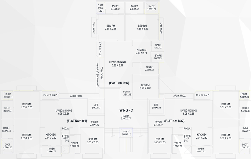 Floor Plan of Lilleria 162 in Vemali, Vadodara - Image 79237