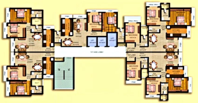 Floor Plan of Shreedham Classic in Goregaon West, Mumbai - Image 79111