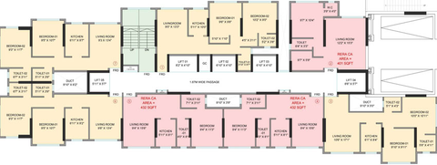 Floor Plan of Nirvaana Heights in Vikhroli East, Mumbai - Image 26517