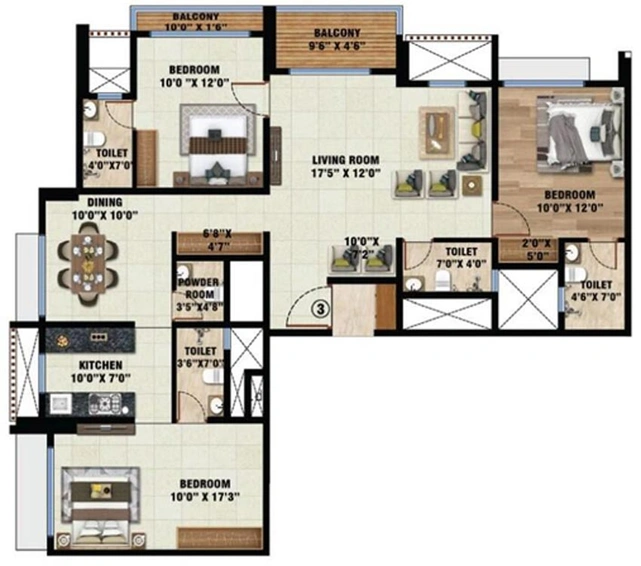3 BHK Flat in Dream Aspire in Andheri West, Mumbai - Image 626262