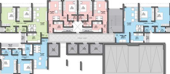 Floor Plan of Om Sai Laxmi Residency in Vikhroli East, Mumbai - Image 26575
