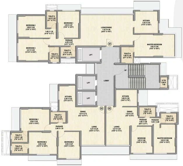 Floor Plan of Chandak Stella in Goregaon West, Mumbai - Image 79391