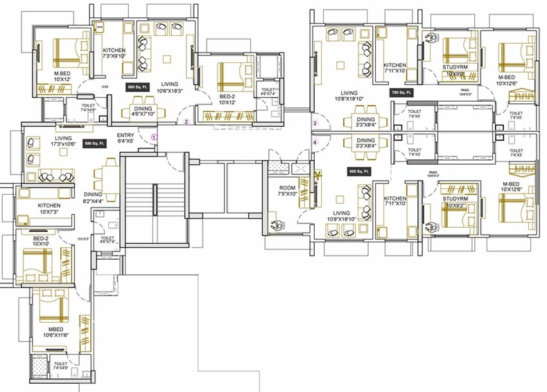 Floor Plan of Bhansali AN Heights in Malad West, Mumbai - Image 80191
