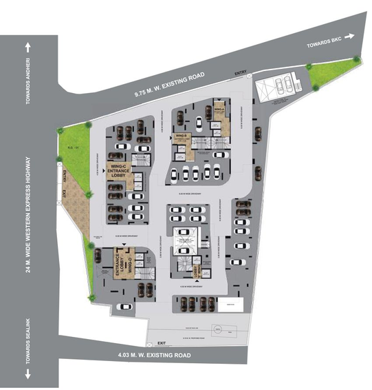 Master Plan of Paranjape Athena in Bandra East, Mumbai - Image 80185