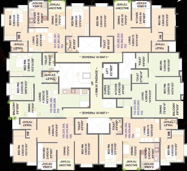 Floor Plan of Silver Orchid in Pimple Nilakh, Pune - Image 79479