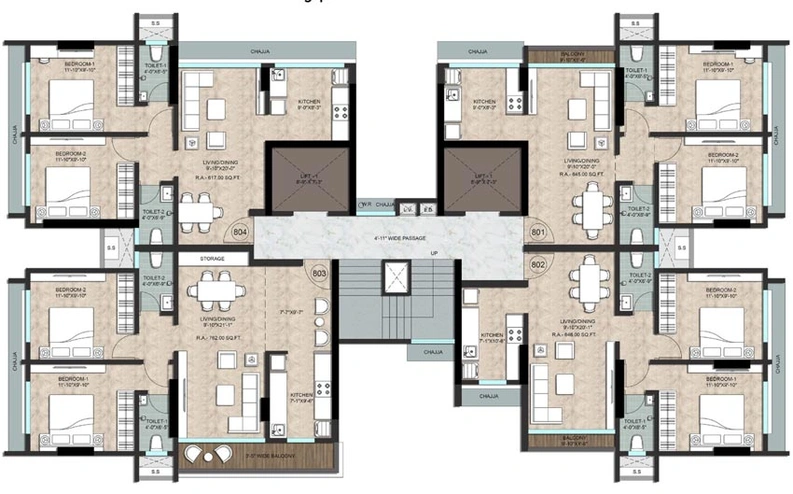Floor Plan of Goyal Abhiram in Borivali West, Mumbai - Image 80146