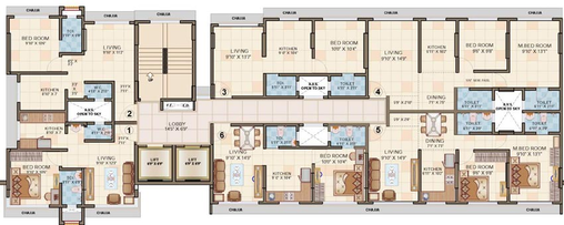 Floor Plan of Vibha Anthurium in Ghatkopar East, Mumbai - Image 80140