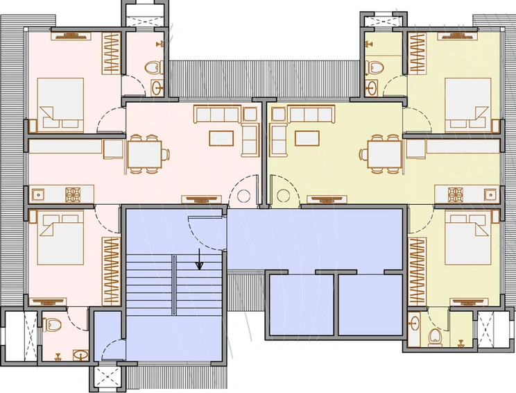 Floor Plan of Pardis 97 Little Malabar in Chembur West, Mumbai - Image 26672