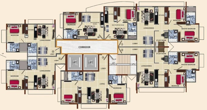 Floor Plan of Savannah Avalon in Andheri East, Mumbai - Image 79512