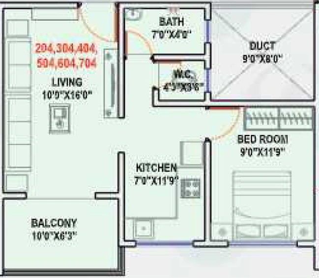 1 BHK Flat in Shri Matoshri Prime in Charholi, Pune - Image 621724