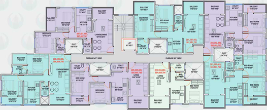 Floor Plan of Shri Matoshri Prime in Charholi, Pune - Image 79643