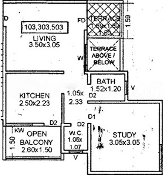 1 BHK Flat in Vednirmitee Aashirwad in Katraj, Pune - Image 622921