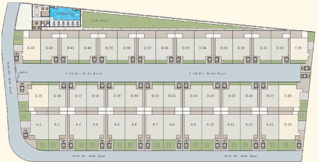 Master Plan of Earth Arise in Sama Savli Road, Vadodara - Image 79959