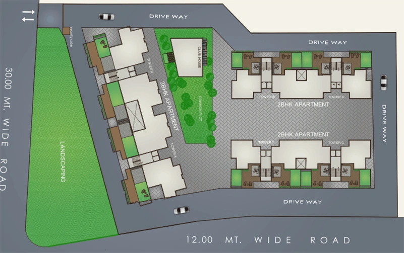 Master Plan of Fortune Skyline in Kalali, Vadodara - Image 79937