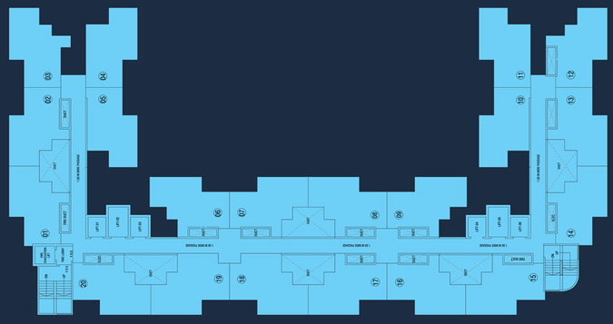 Floor Plan of Vihang Marina in Ghodbunder Road, Thane - Image 122721