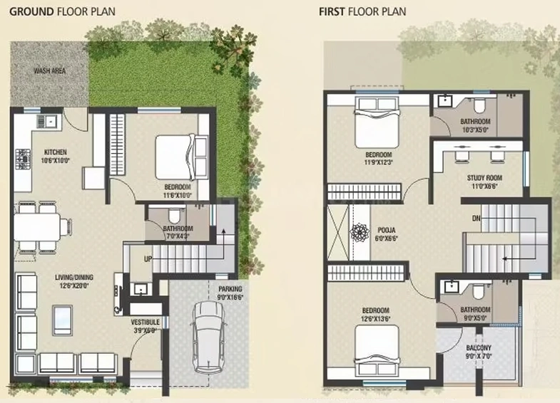 3 BHK House/Villa in Taksh Aura Phase 1 in Waghodia Road, Vadodara - Image 731038