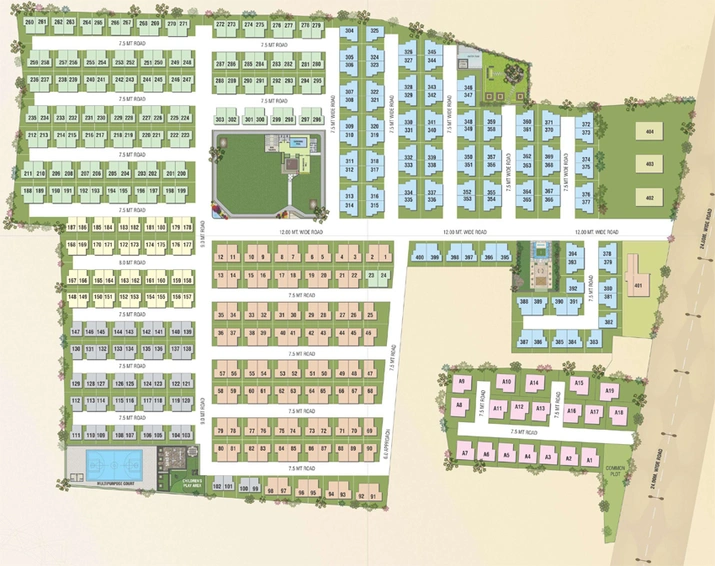 Master Plan of Taksh Aura Phase 1 in Waghodia Road, Vadodara - Image 110208