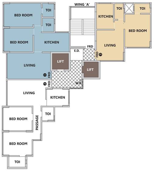 Floor Plan of 22 Dhuleva in Parel East, Mumbai - Image 80071