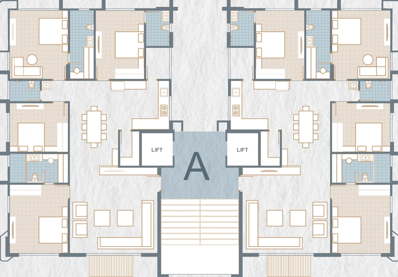 Floor Plan of Shivam The Iconic in Pal, Surat - Image 80005