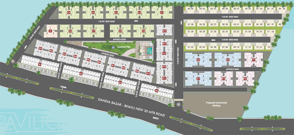 Master Plan of Akshar Pavilion in Gotri, Vadodara - Image 80491