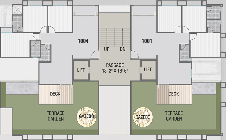 Floor Plan of Courtyard 126 in Sevasi, Vadodara - Image 80505