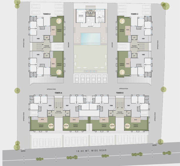 Master Plan of Courtyard 126 in Sevasi, Vadodara - Image 80506