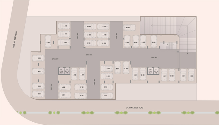 Master Plan of Courtyard Regalia in Bhayli Road, Vadodara - Image 109084