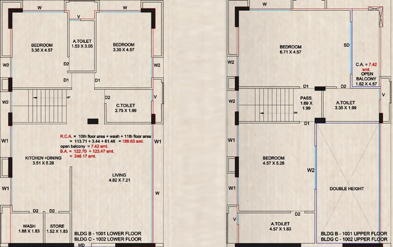 4 BHK Penthouse in Nova Shantinath in Vesu, Surat - Image 626831